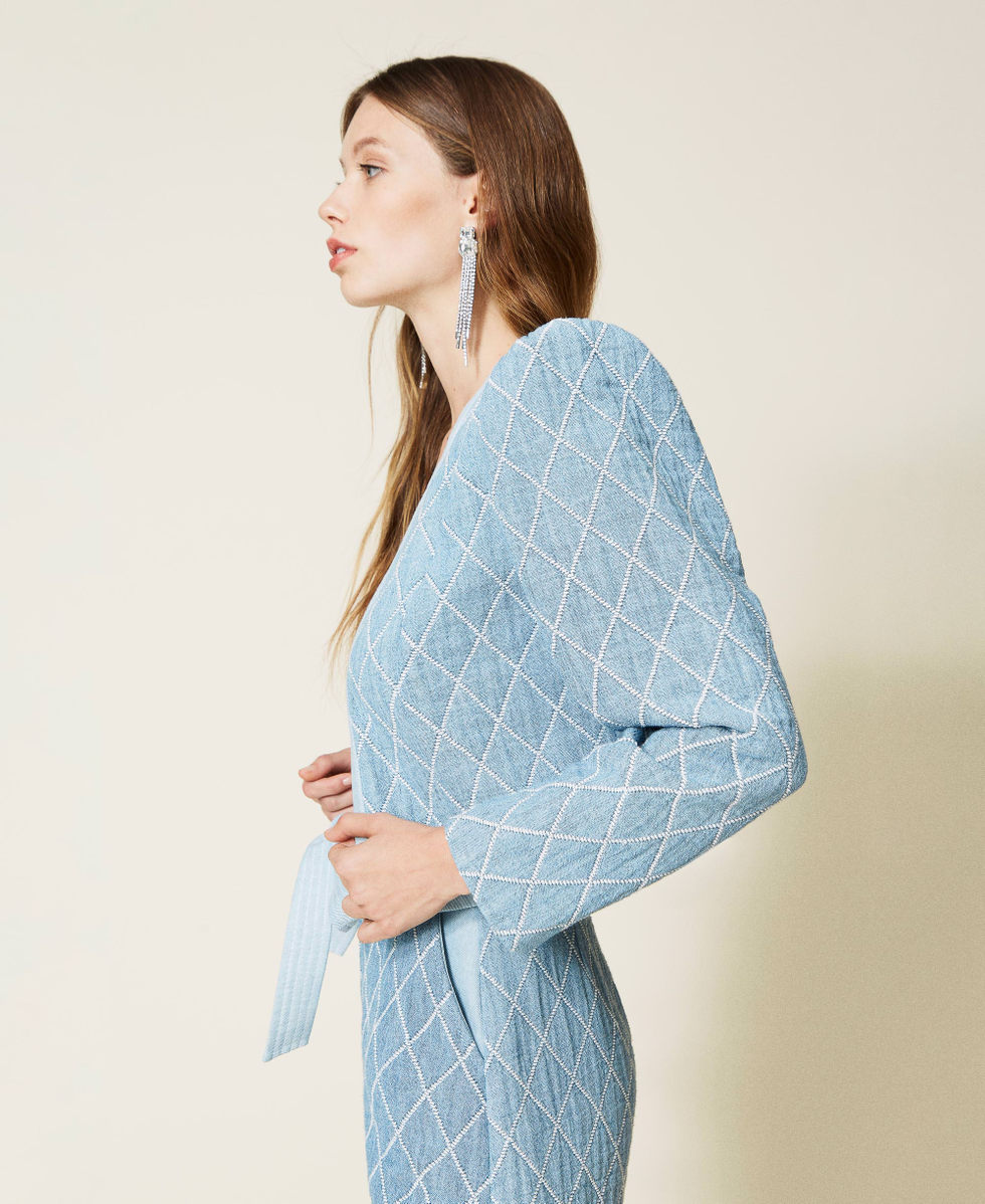 Jacquard denim jacket