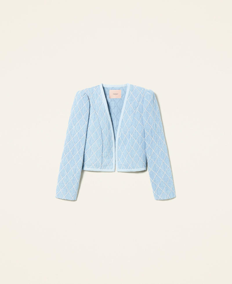 Jacquard denim jacket