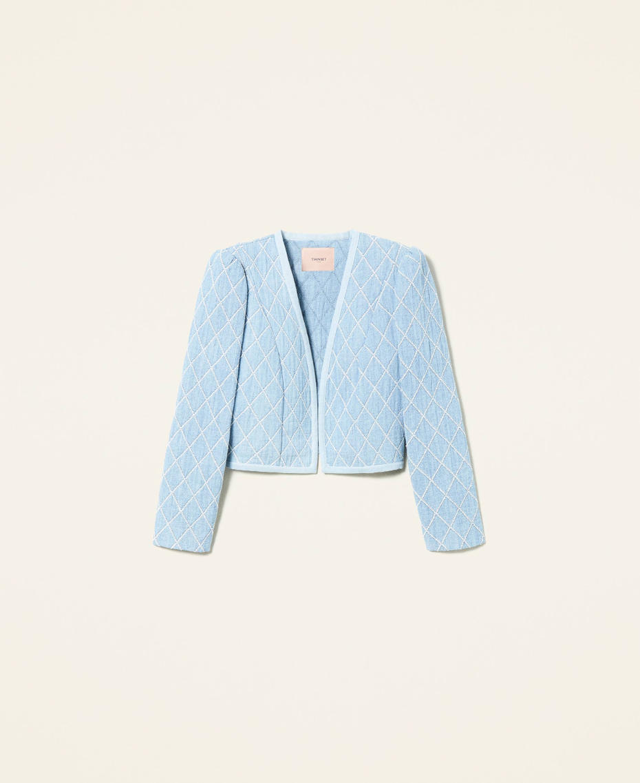 Jacquard denim jacket