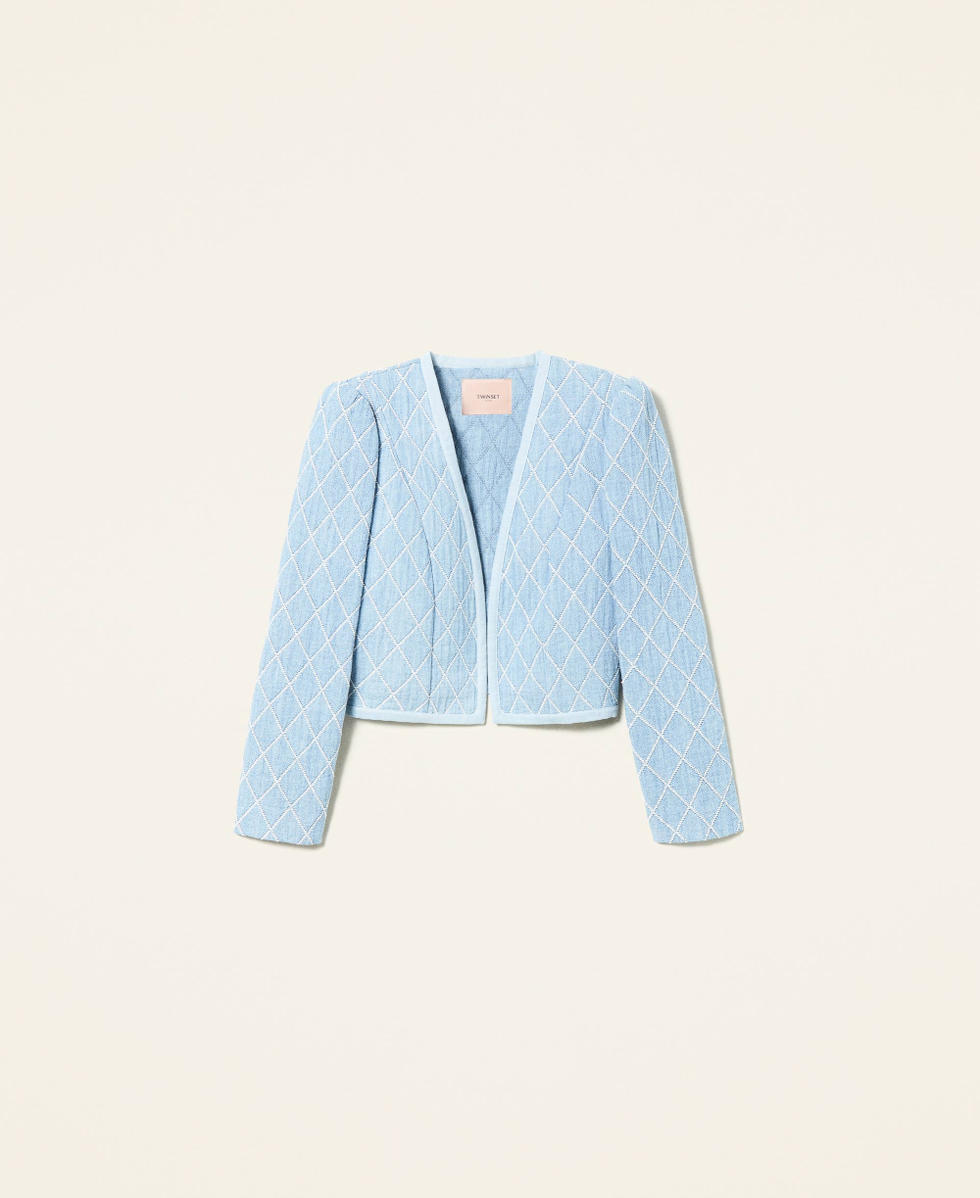 Jacquard denim jacket