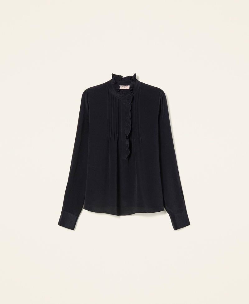 Camicia in misto seta