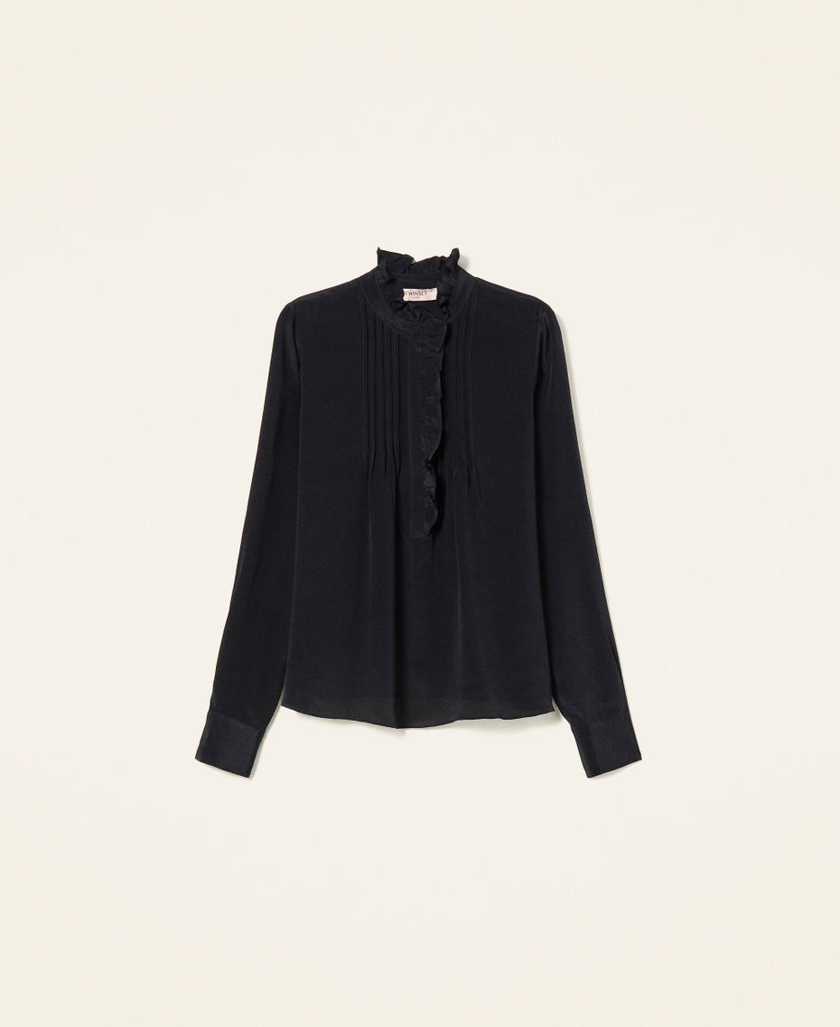 Camicia in misto seta