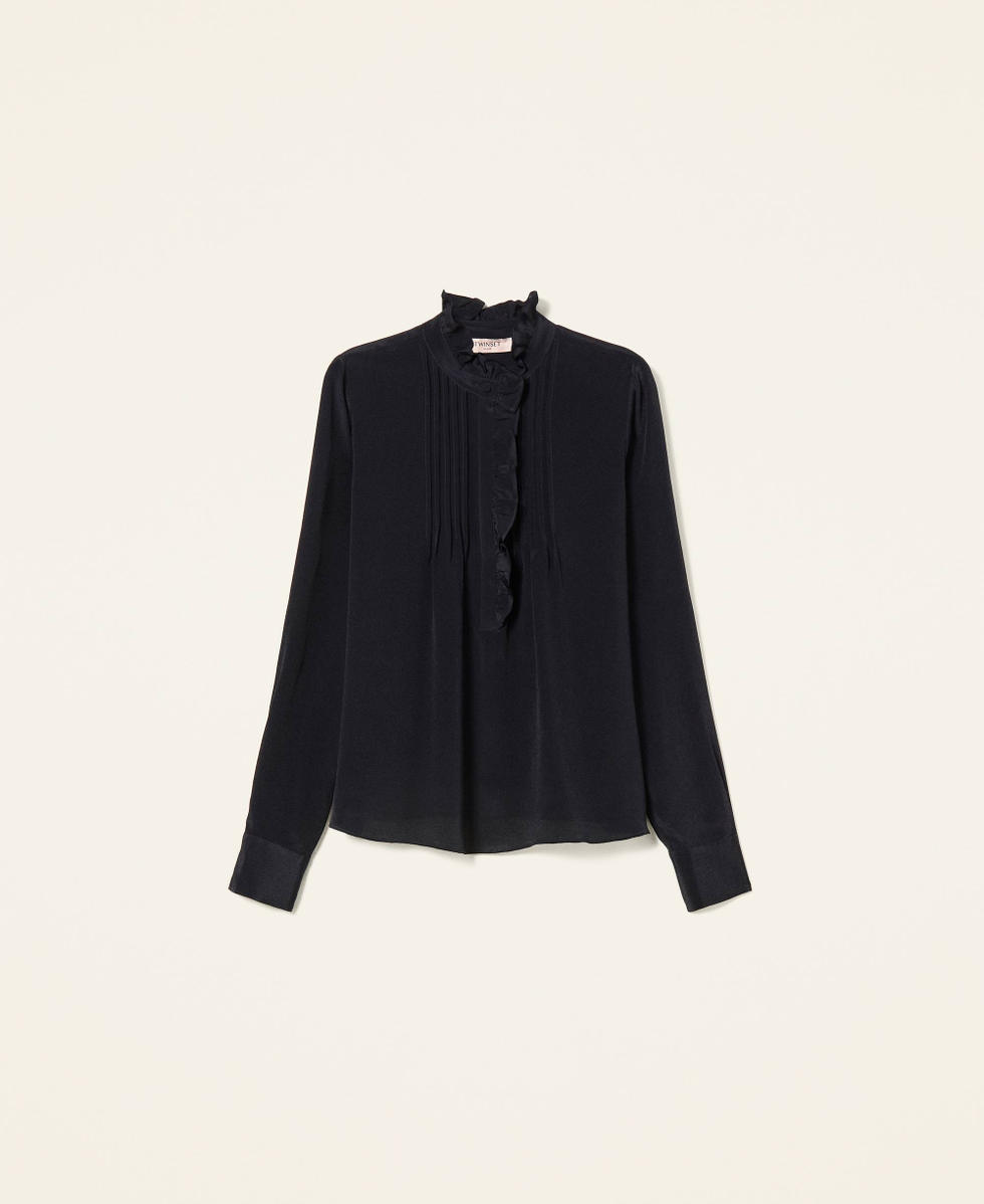Chemise en soie m&eacute;lang&eacute;e