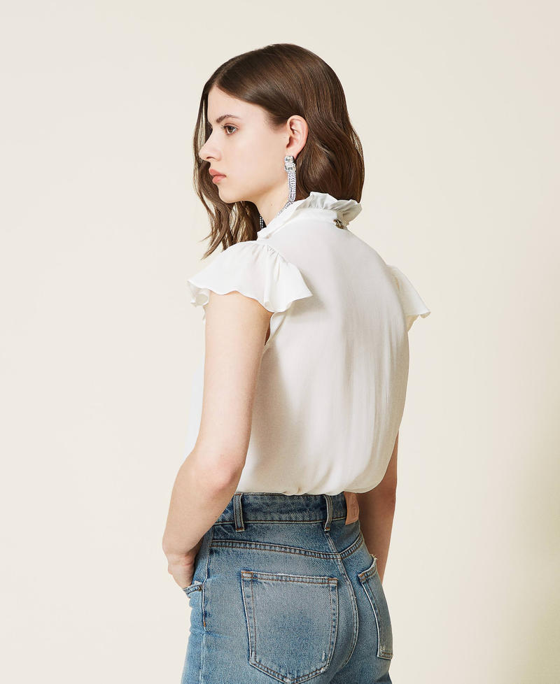 Top in misto seta