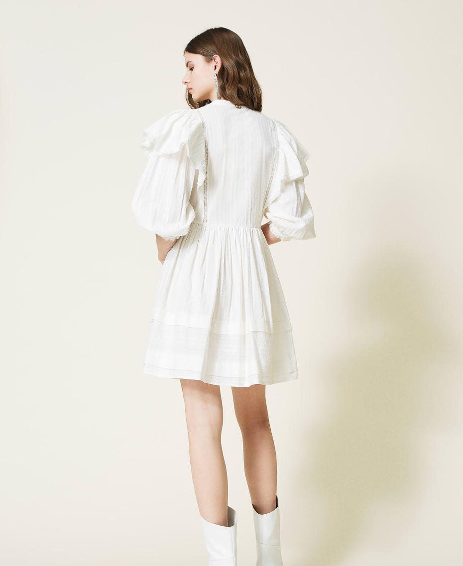 Muslin dress with lace Lily Woman 221TP2280-03