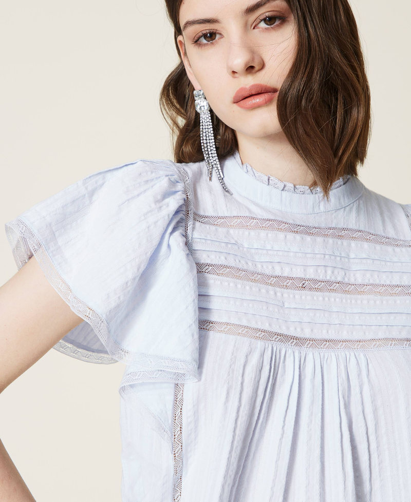 Muslin top with lace