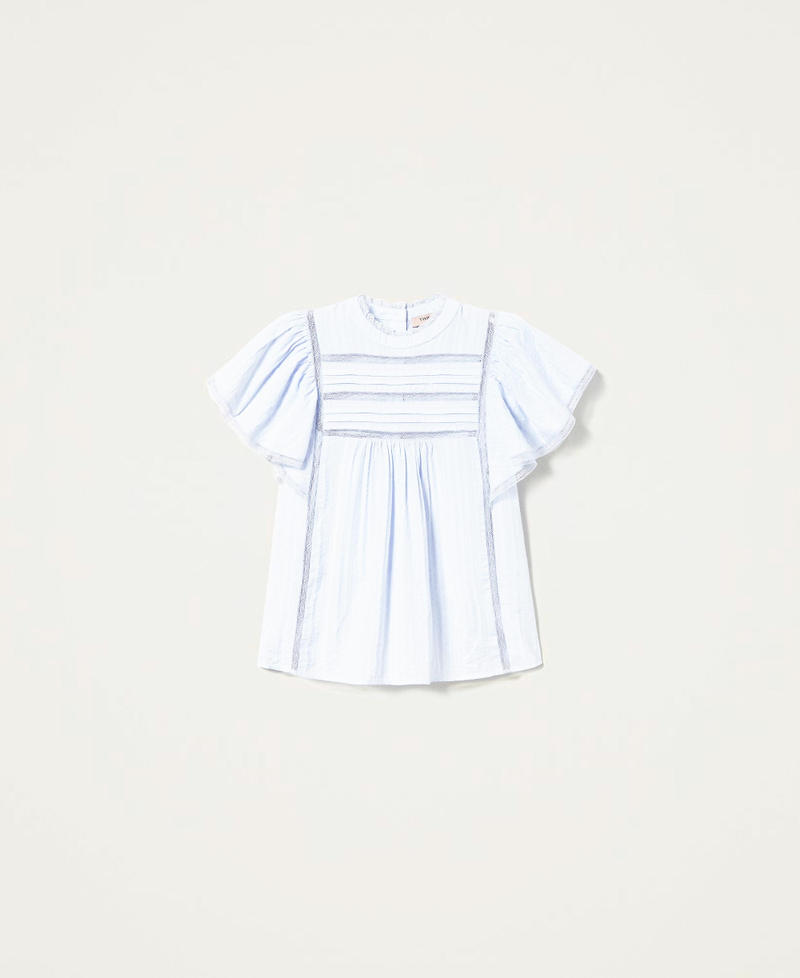 Muslin top with lace