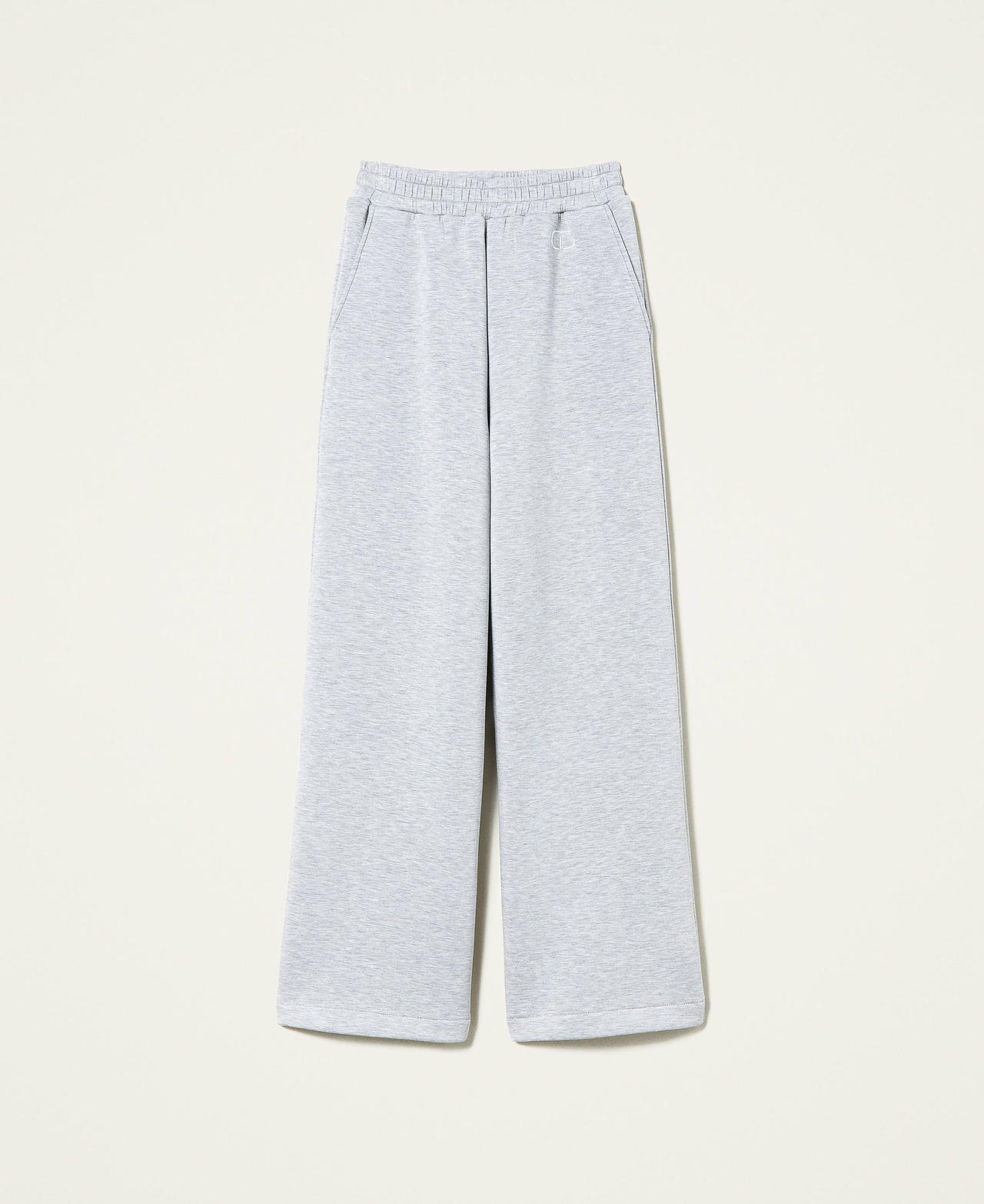 Scuba trousers Medium Gray Mélange Woman 221TP2362-0S