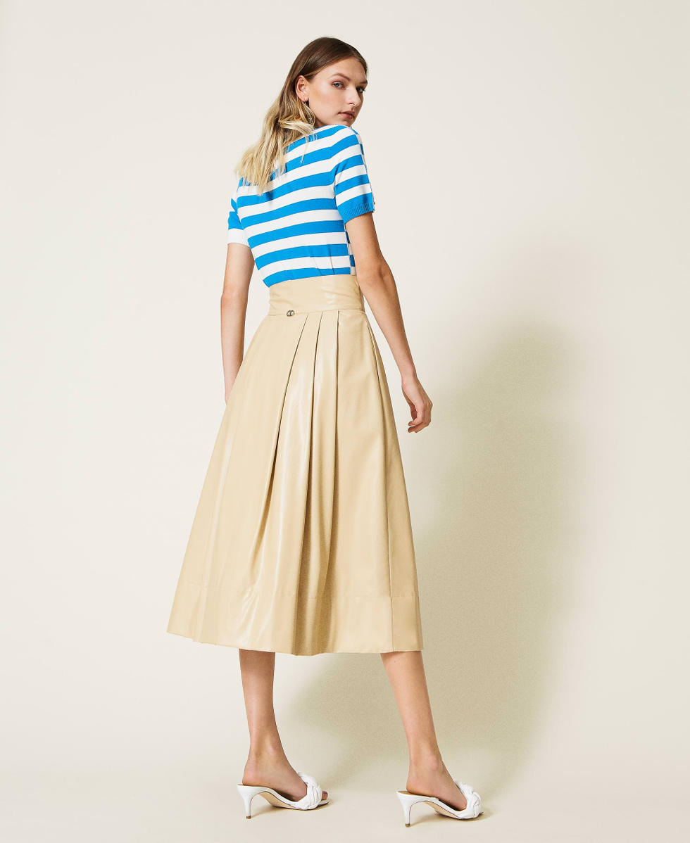 Jupe taille haute avec ceinture