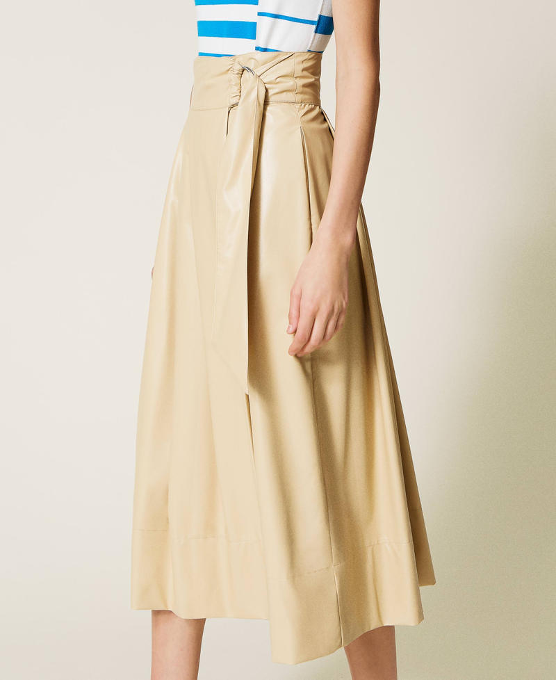 High waist skirt with belt