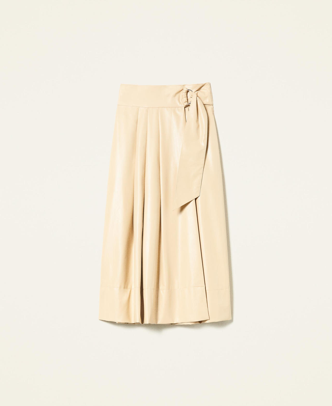 High waist skirt with belt