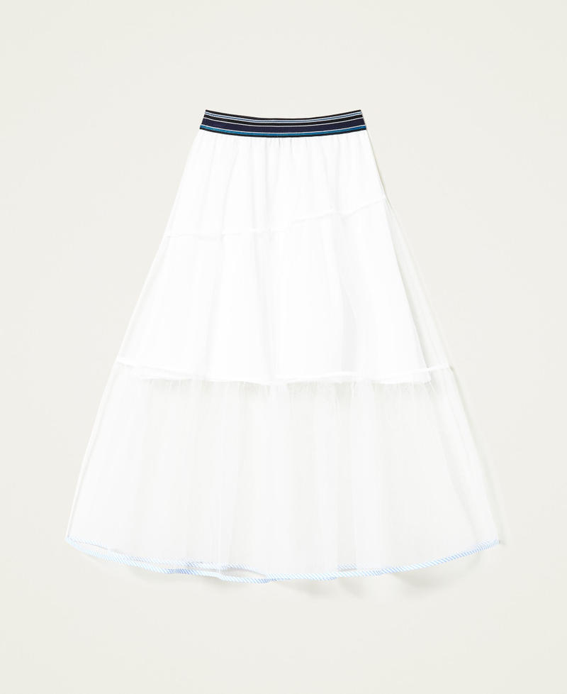 Длинная юбка из тюля Белый Снег женщина 221TP2442-0S