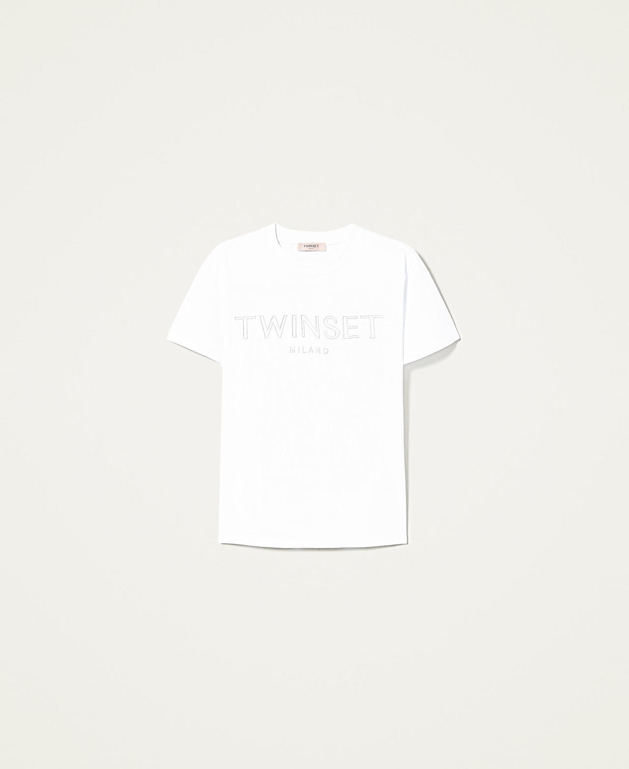 T-shirt avec logo brodé Blanc Femme 221TP2540-0S