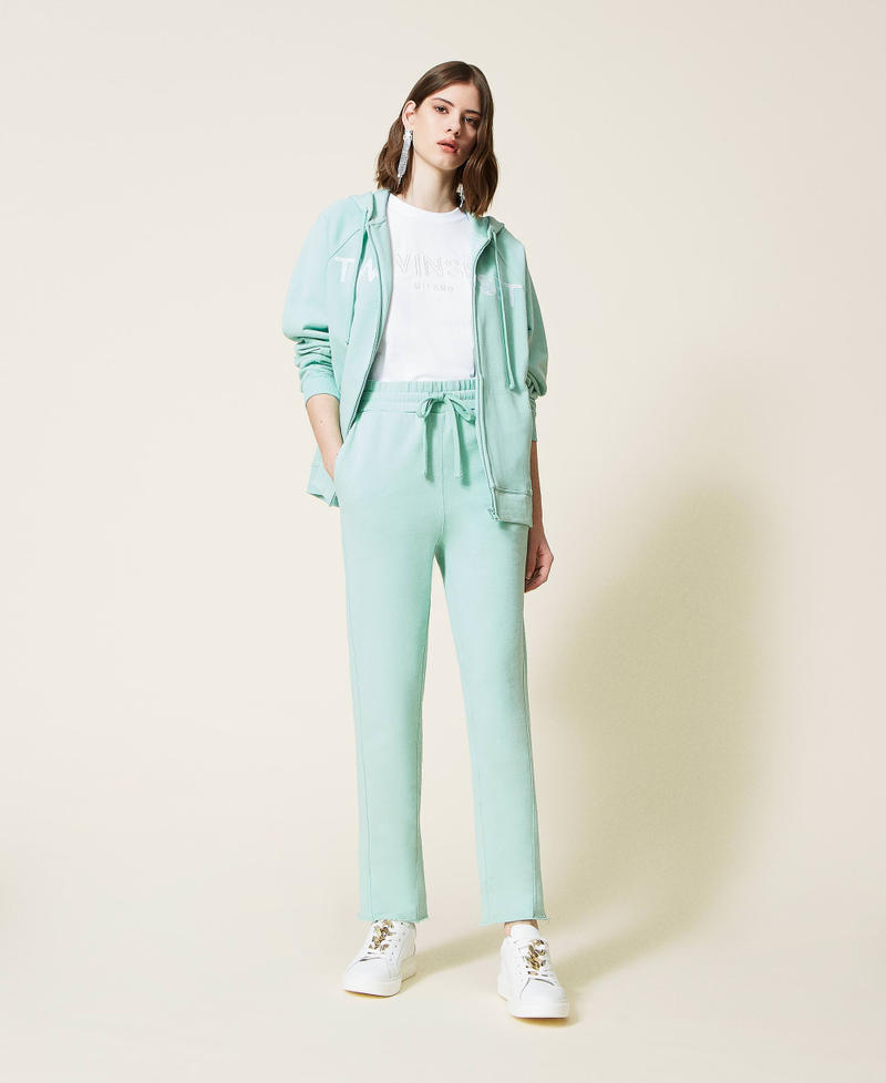 T-shirt with embroidered logo