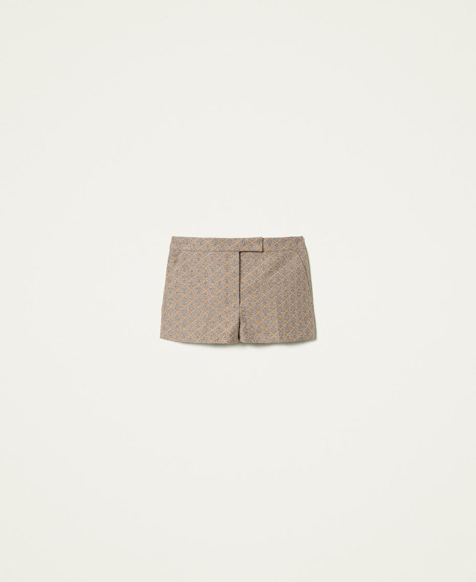 Jacquard shorts with all over logo Camel Logo All Over Woman 221TP2583-0S