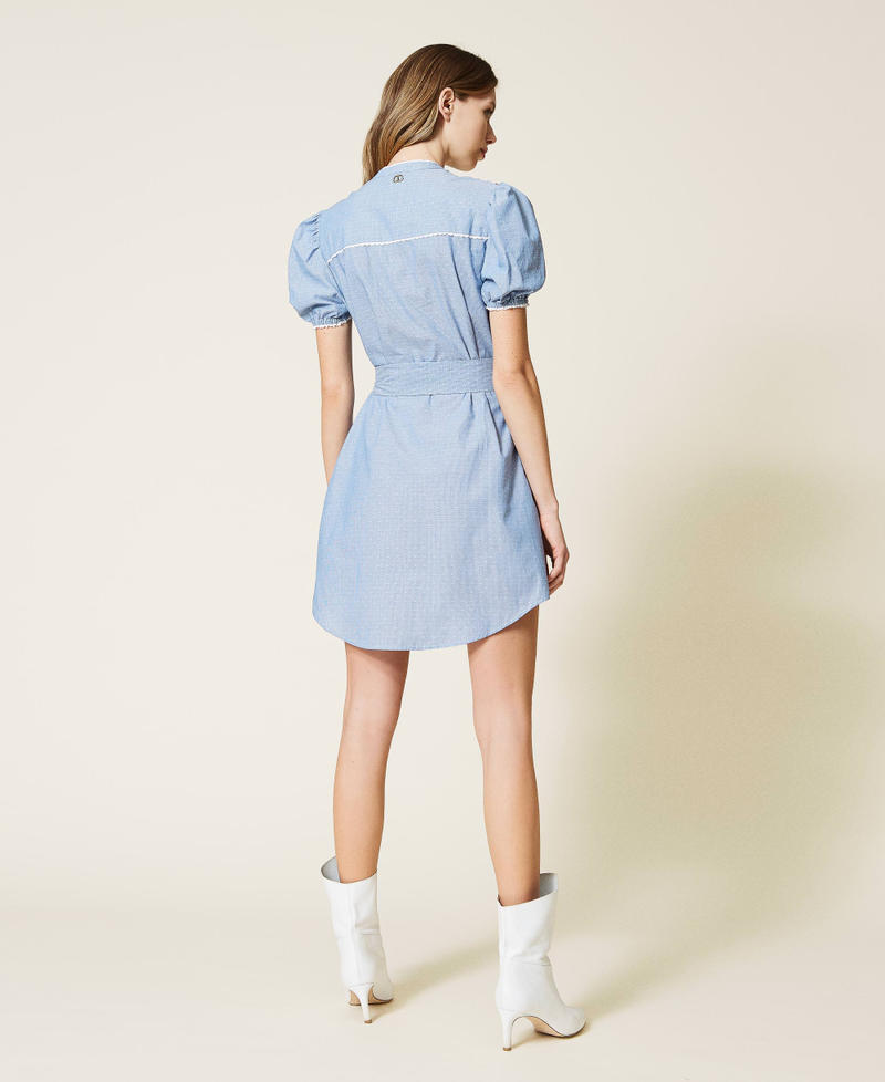 Jacquard point d&rsquo;esprit dress