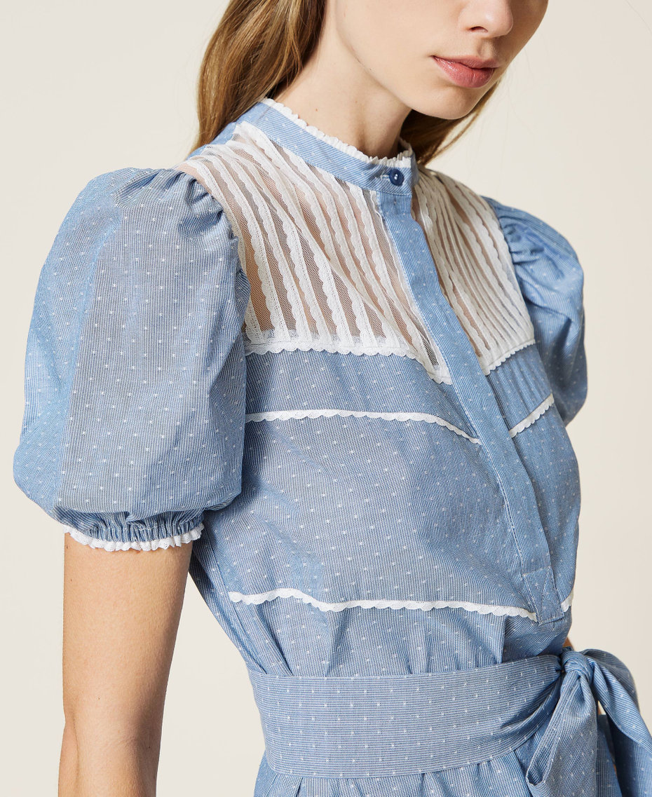 Jacquard point d&rsquo;esprit dress