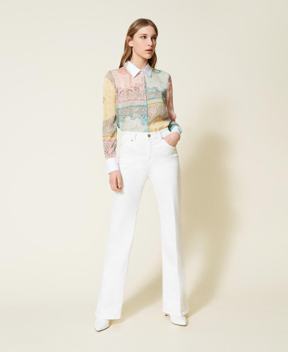 Pantalon &eacute;vas&eacute; en bull