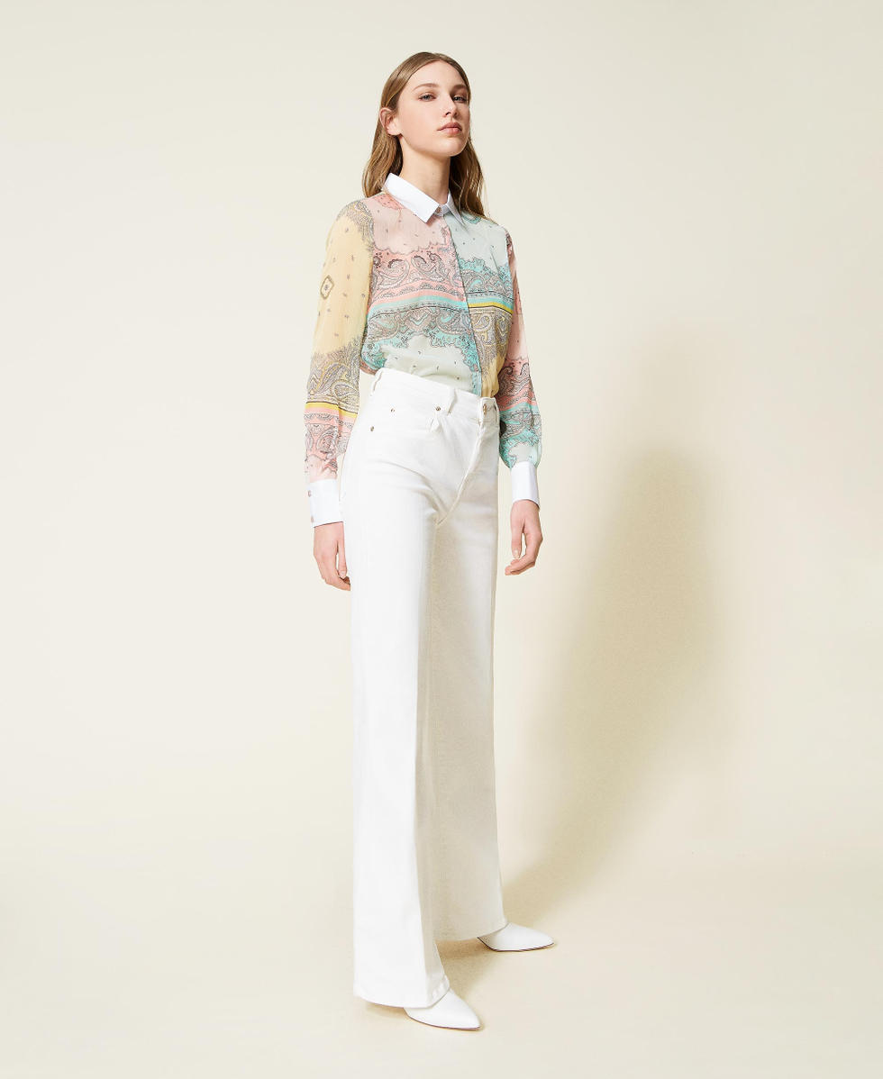 Pantalon &eacute;vas&eacute; en bull