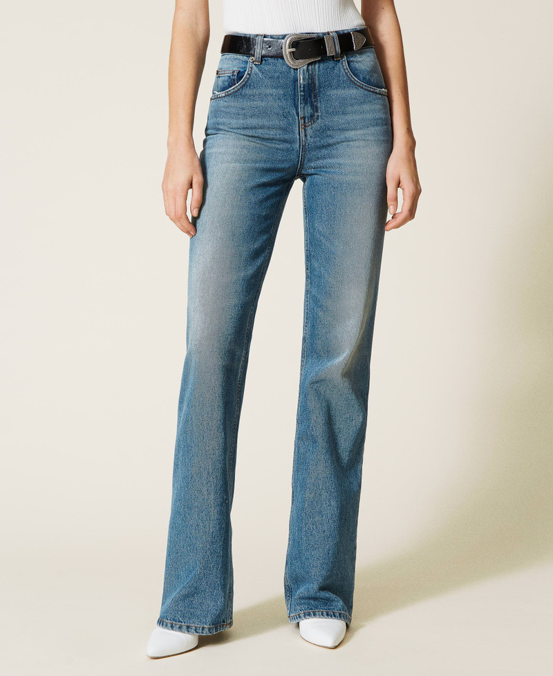 Jean évasé taille haute | Mode en ligne | SHEIN ANCE
