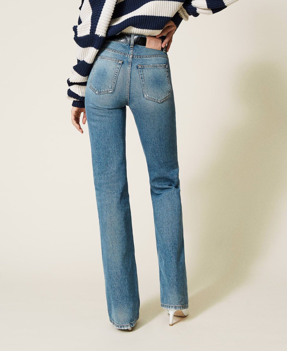 Jeans femme evase hot sale