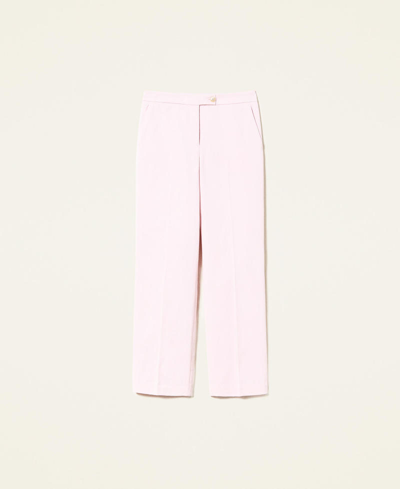 Matte satin trousers