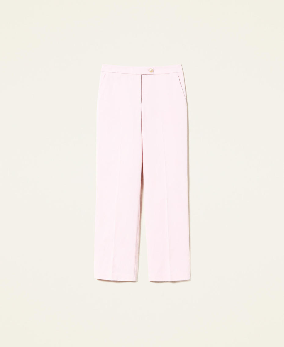 Matte satin trousers