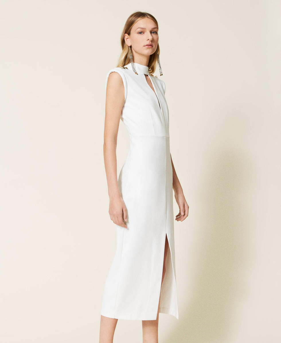Fitted dress with studs