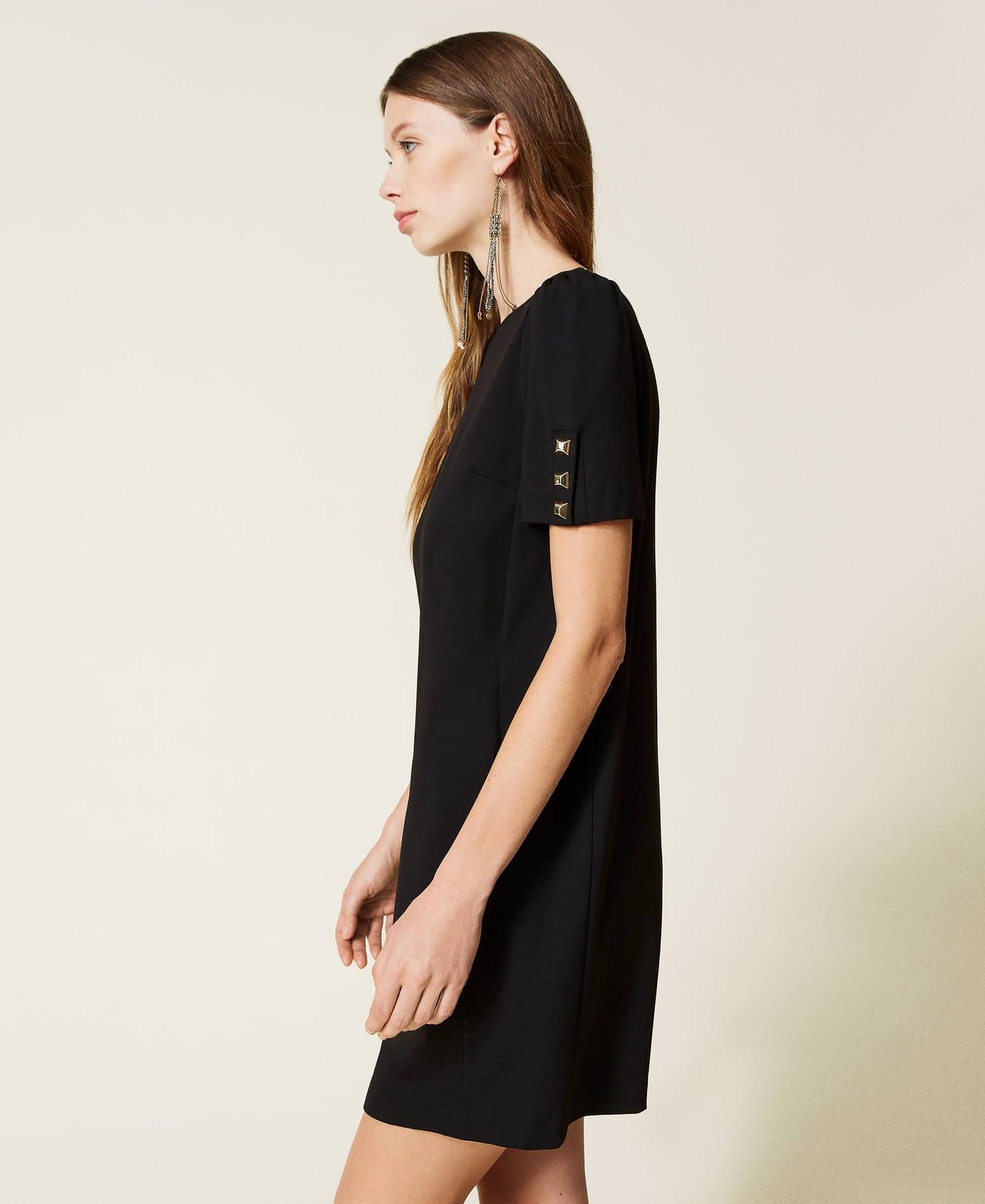 Short dress with studs