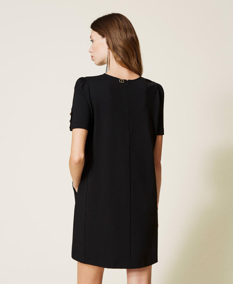 Короткое платье с заклепками Черный женщина 221TP2661-04