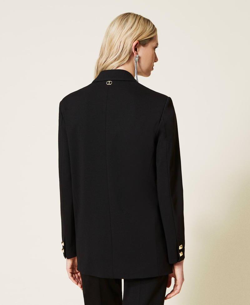 Chaqueta blazer con tachuelas