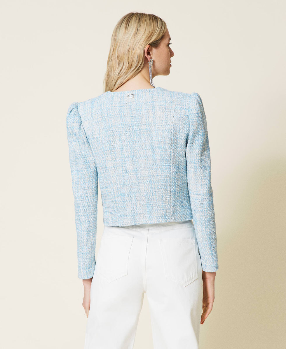 Short boucle jacket discount