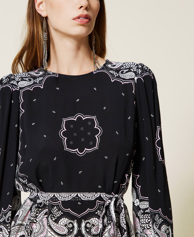 Bandanna print dress