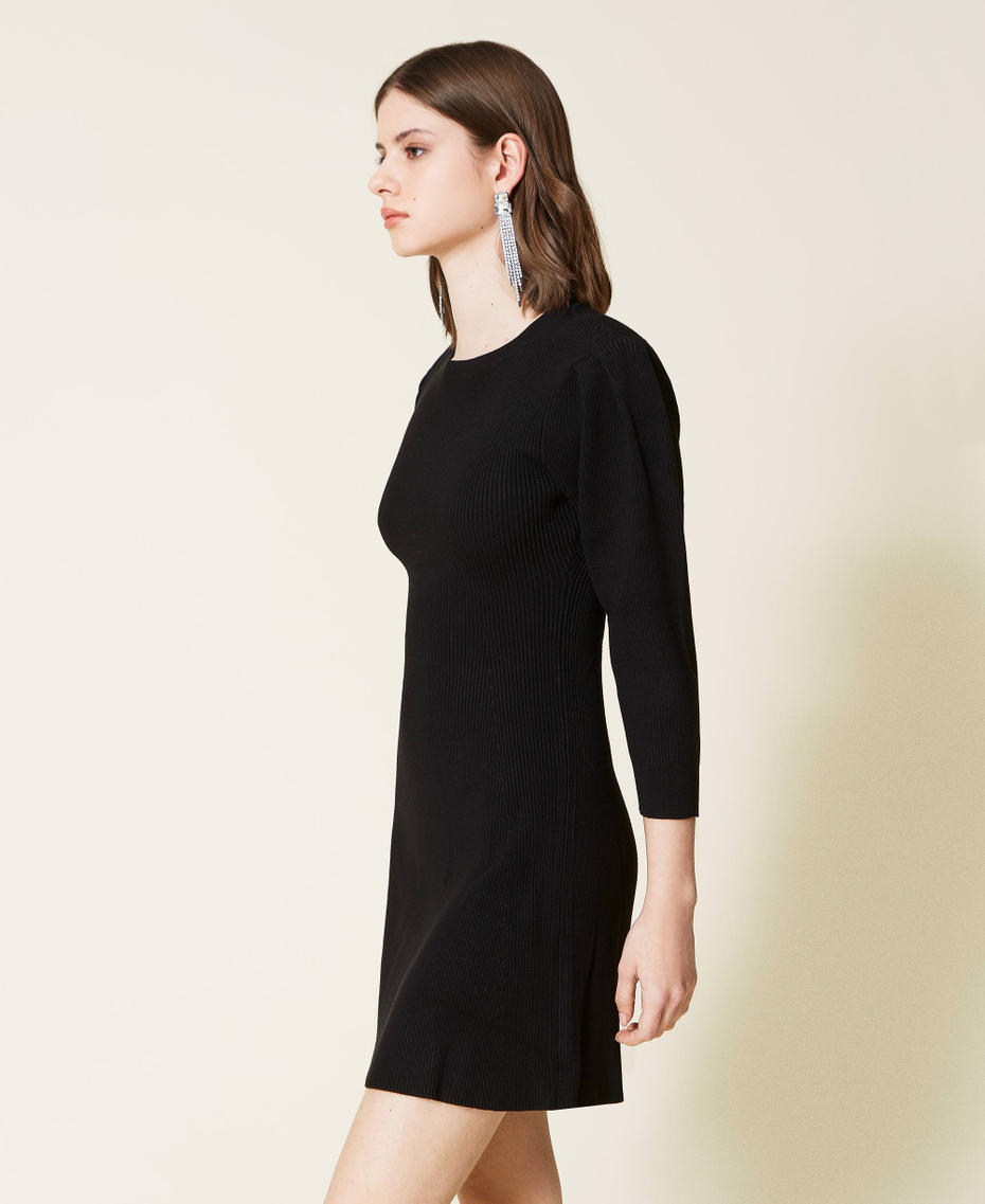 Ribbed knit dress