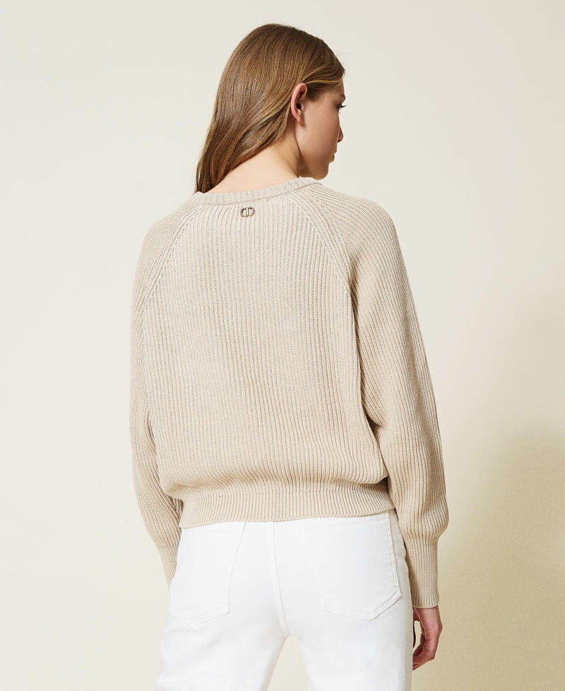 Jumper with embroidered insert