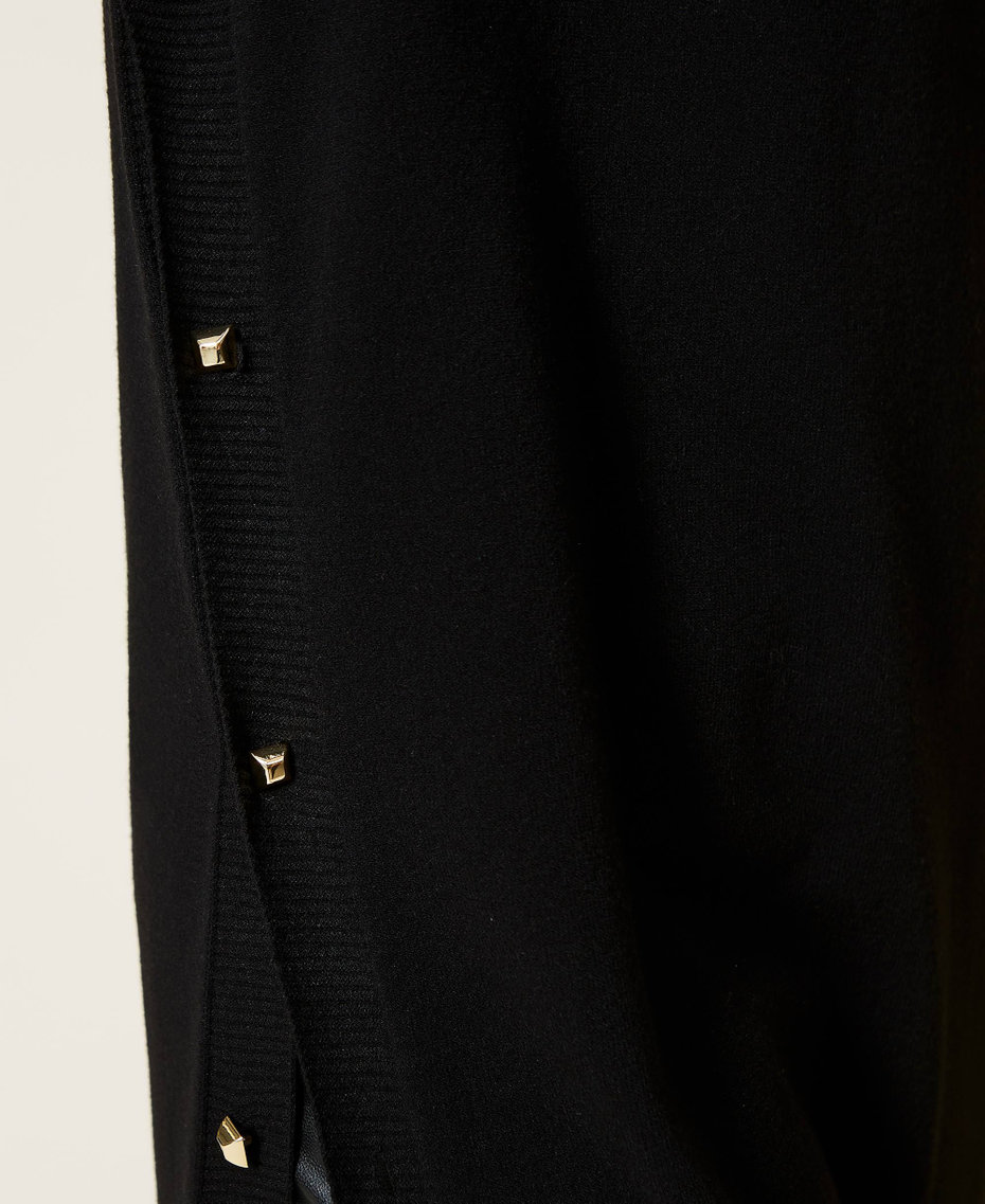 Robe mi-longue avec clous Noir Femme 221TP3084-05