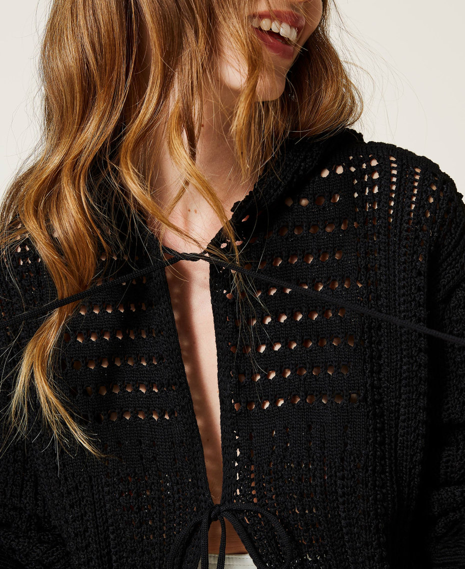 Maxi crochet cardigan