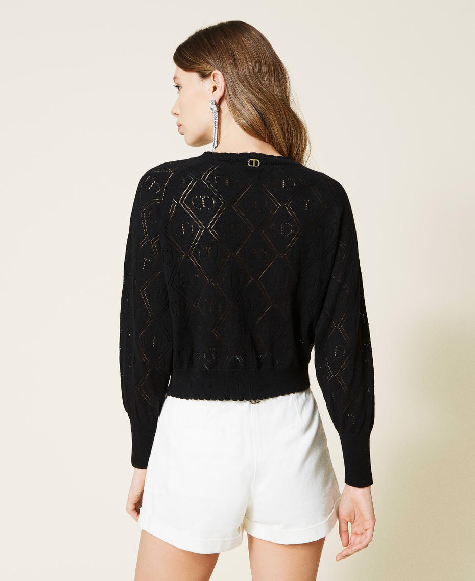 Boxy jumper with logo