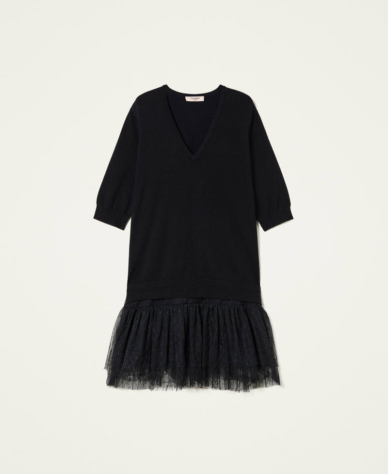 Robe avec bas en tulle