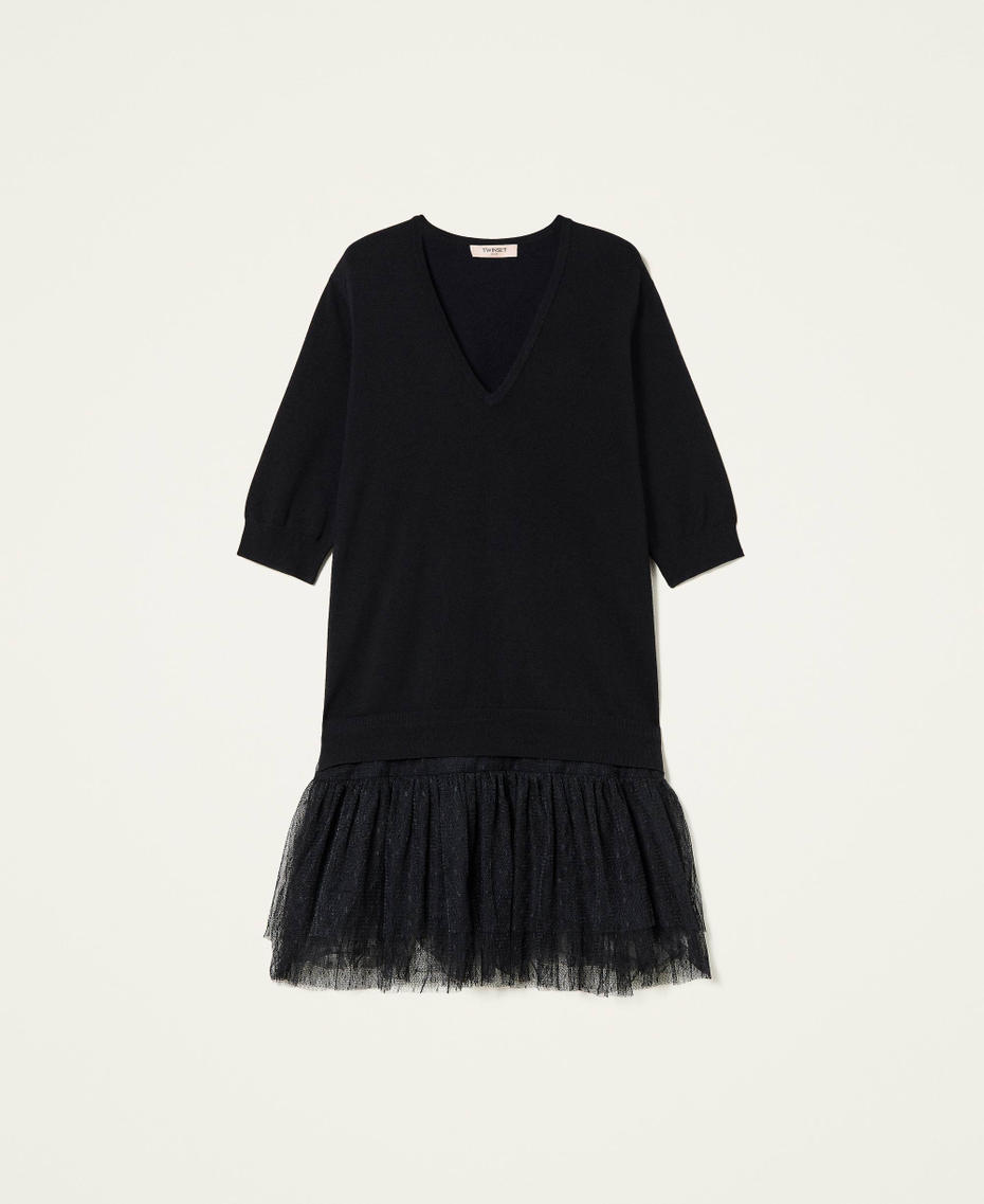 Robe avec bas en tulle