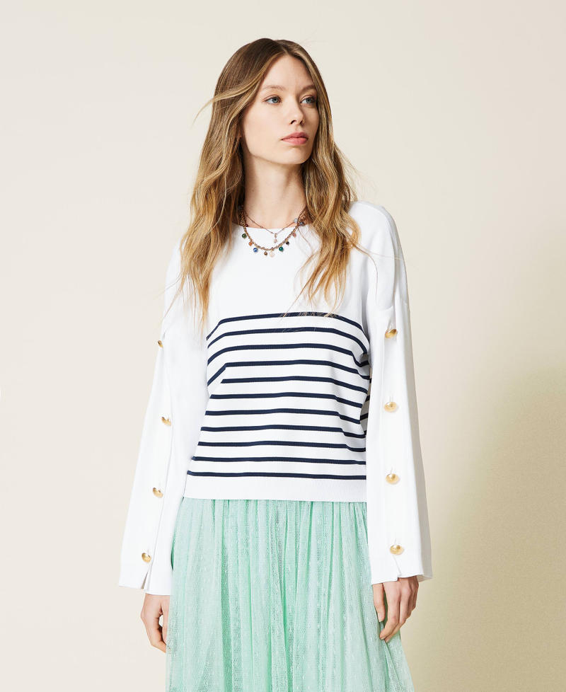 Maxi maglia a righe