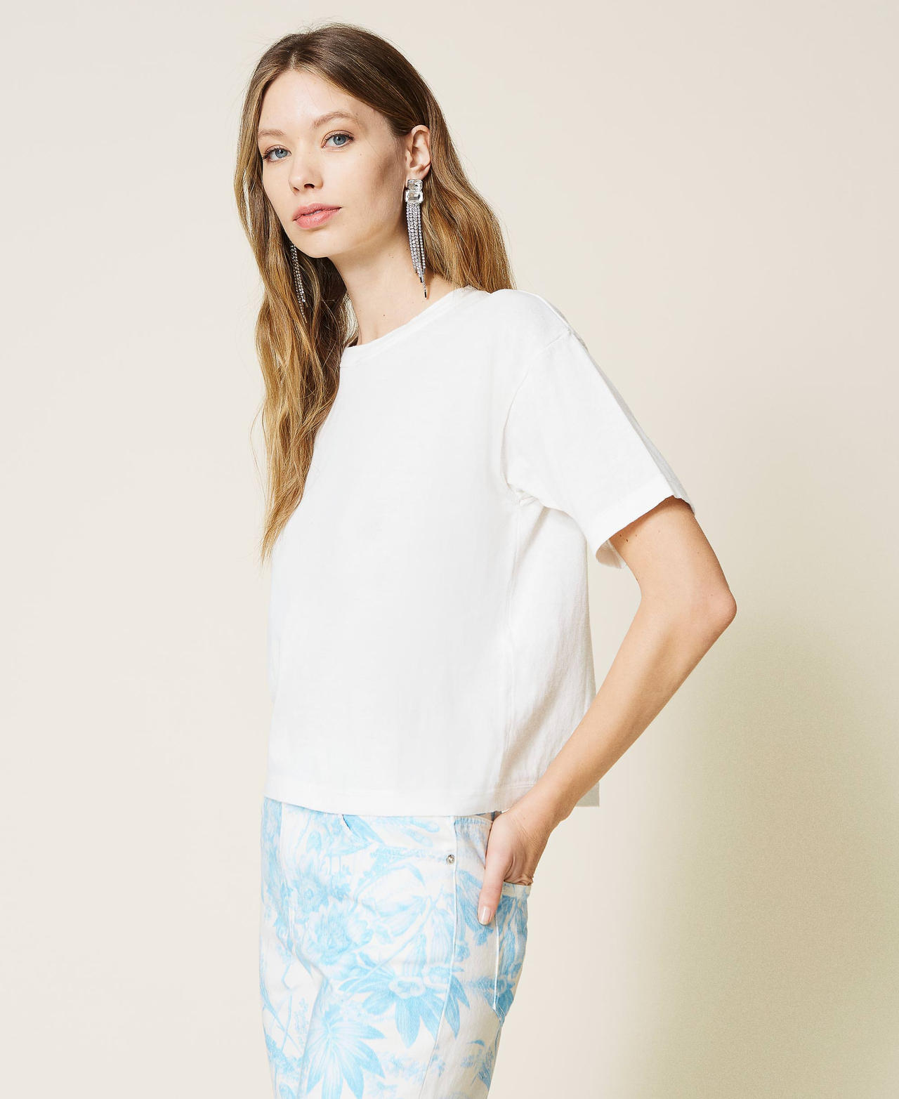 Pull col rond en coton premium