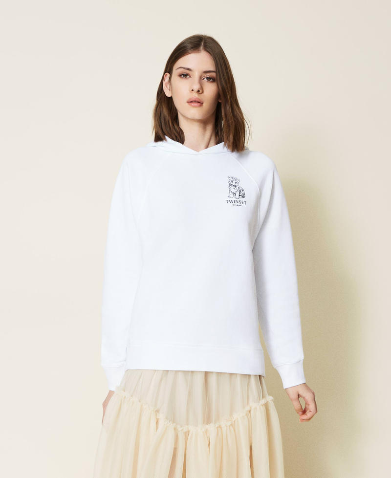 Chinese New Year Sweatshirt Weiß Frau 221TQ2040-02