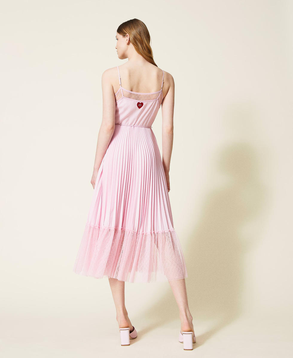 Pleated slip dress sales