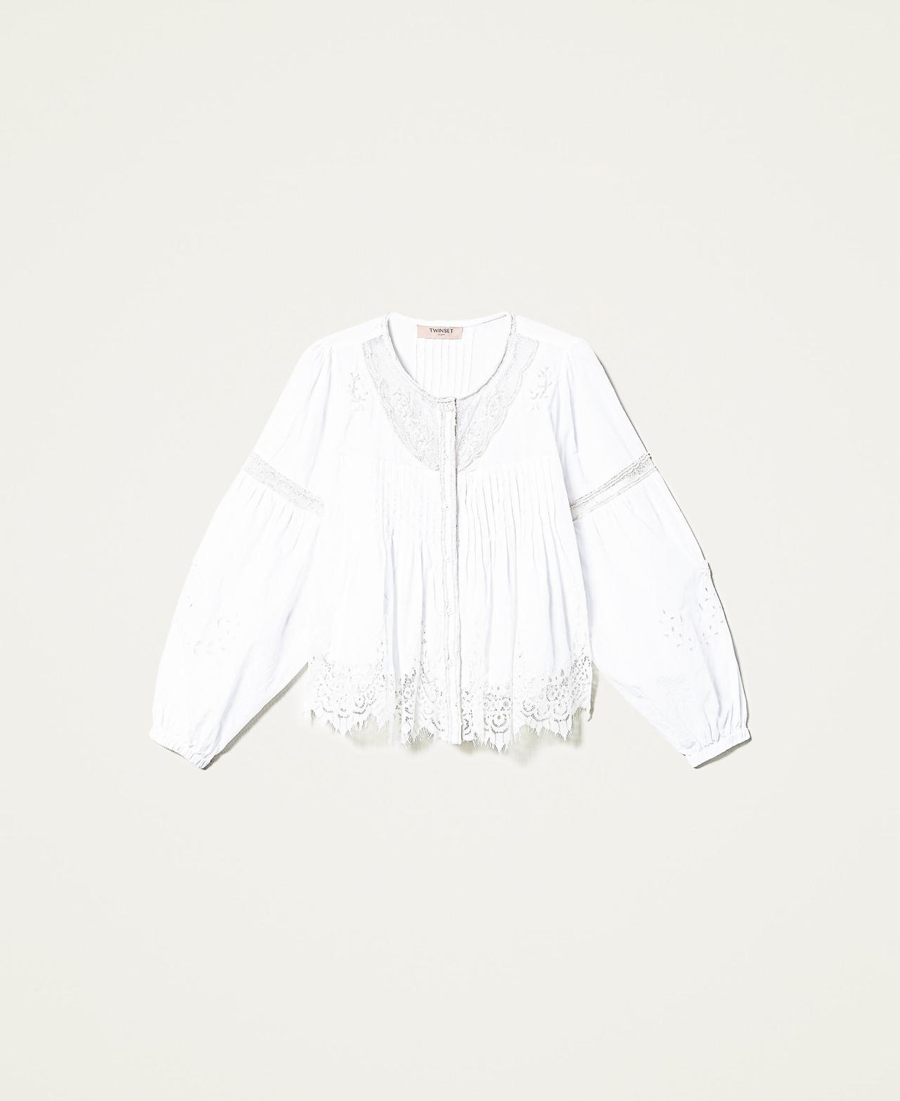 Camicia Con Inserti In Pizzo Pregiato main image 0