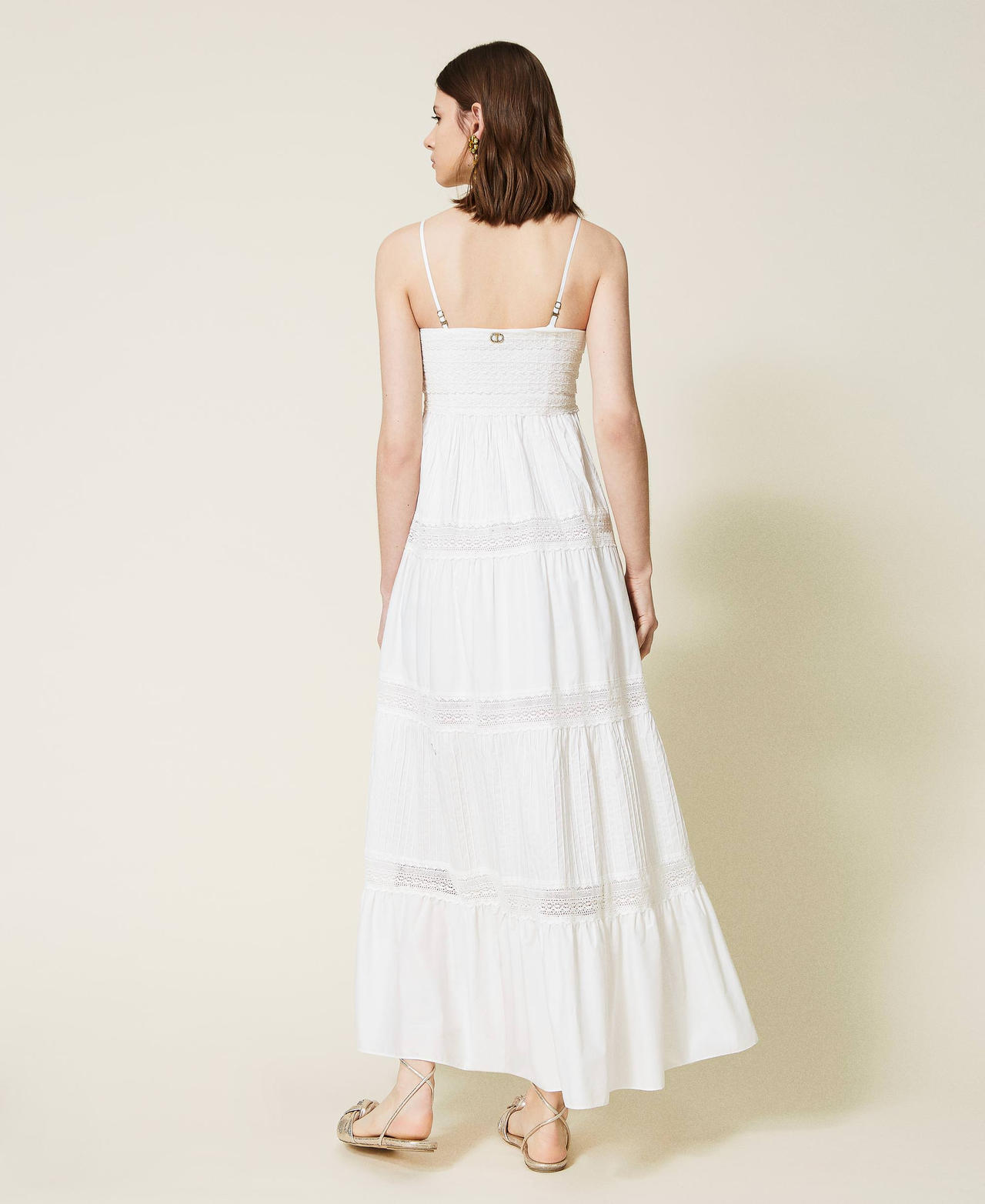 Long lace bustier dress