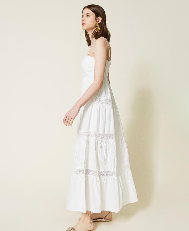 Long lace bustier dress