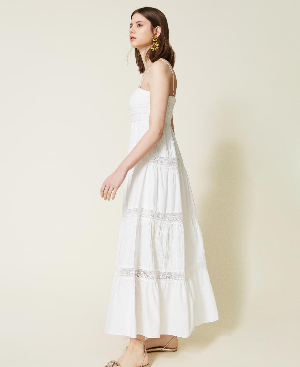 Long lace bustier dress