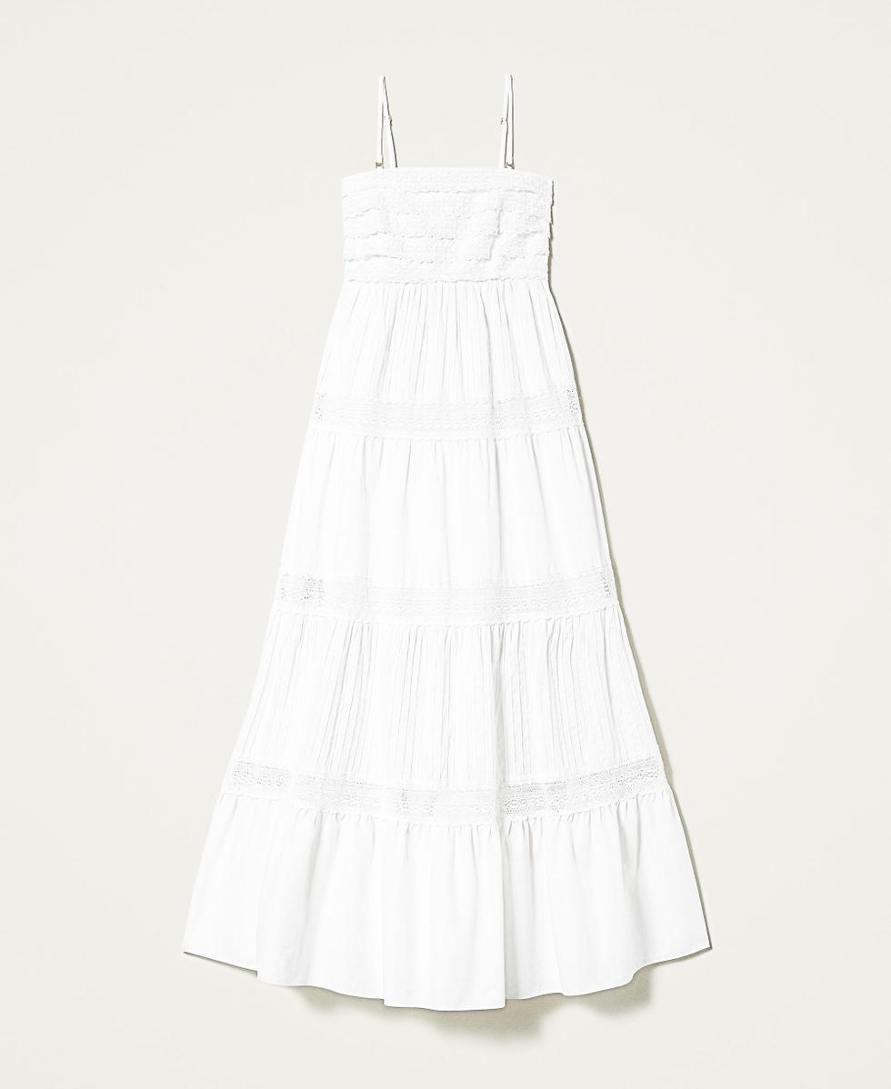 Long lace bustier dress
