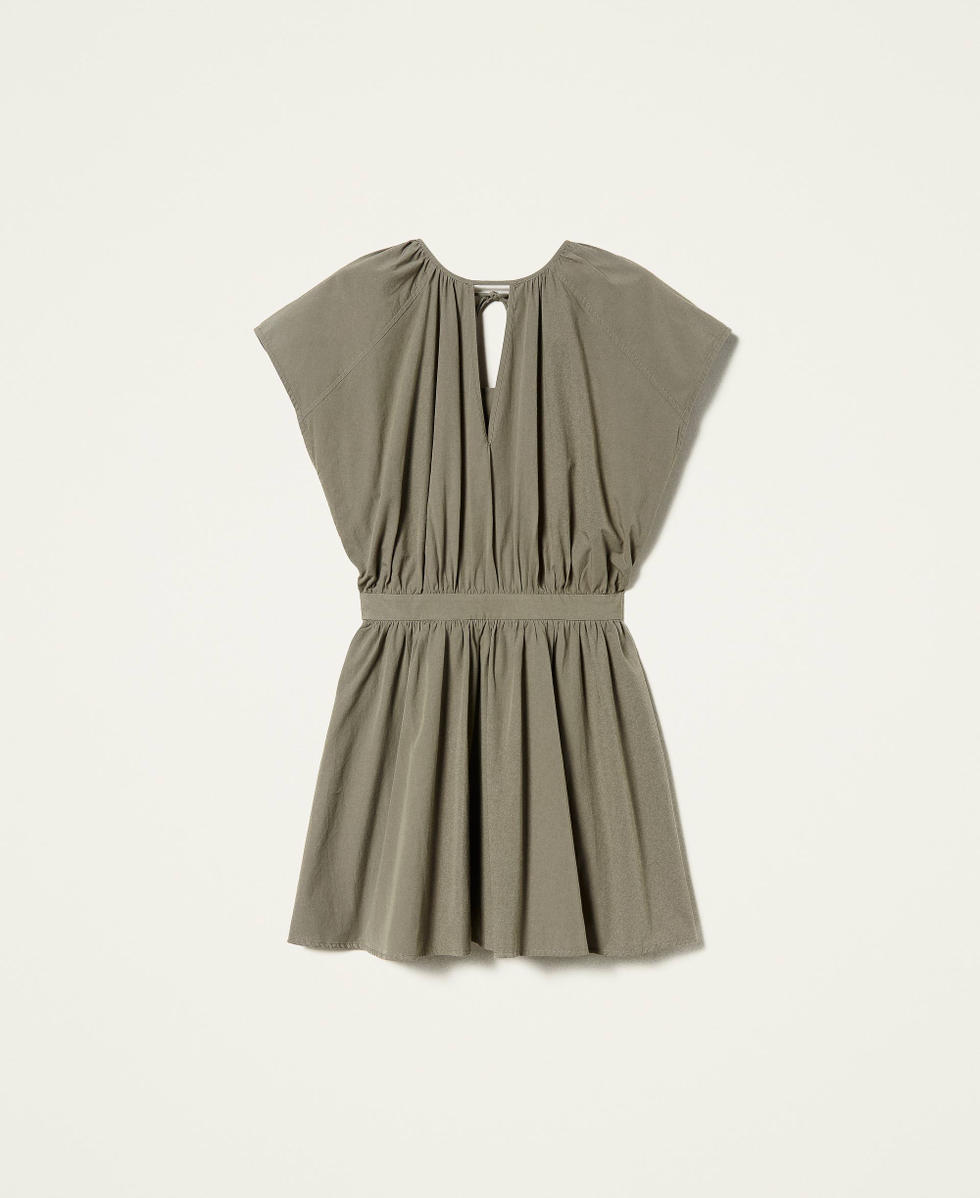 slim fit dress slacks Poplin Day Dress | ALEXANDER MCQUEEN main image 0